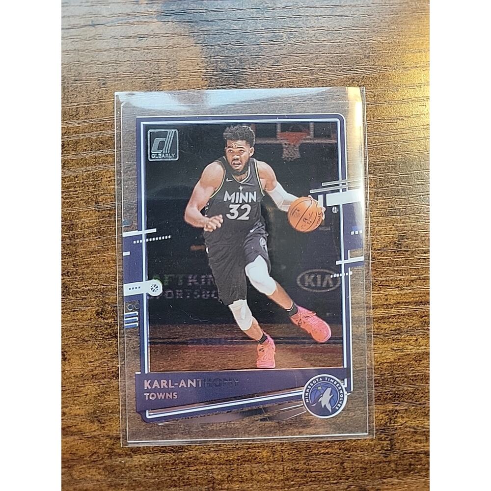 Karl-Anthony Towns 2020-2021 Panini Donruss Clearly #48 - Minnesota Timberwolves